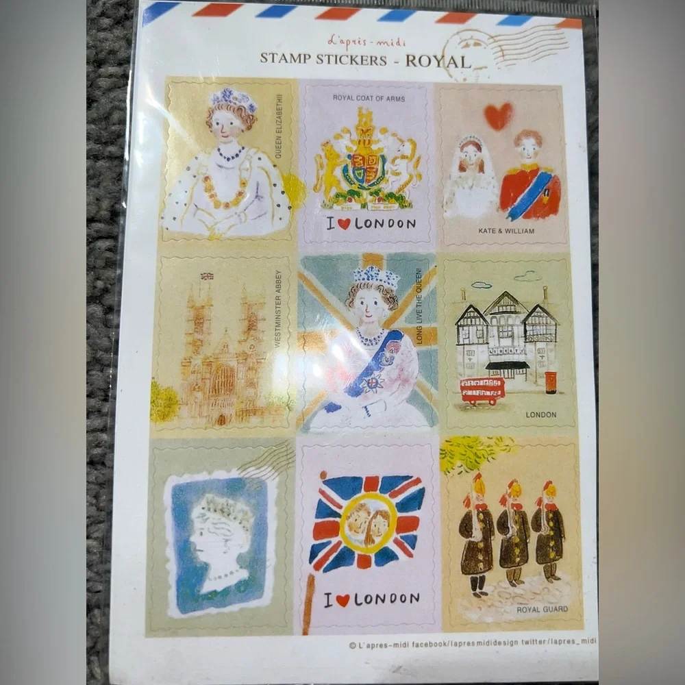 $2 ROYAL STAMP STICKERS. NEW. $2 WITH ANY ORDER OF $10 OR MORE